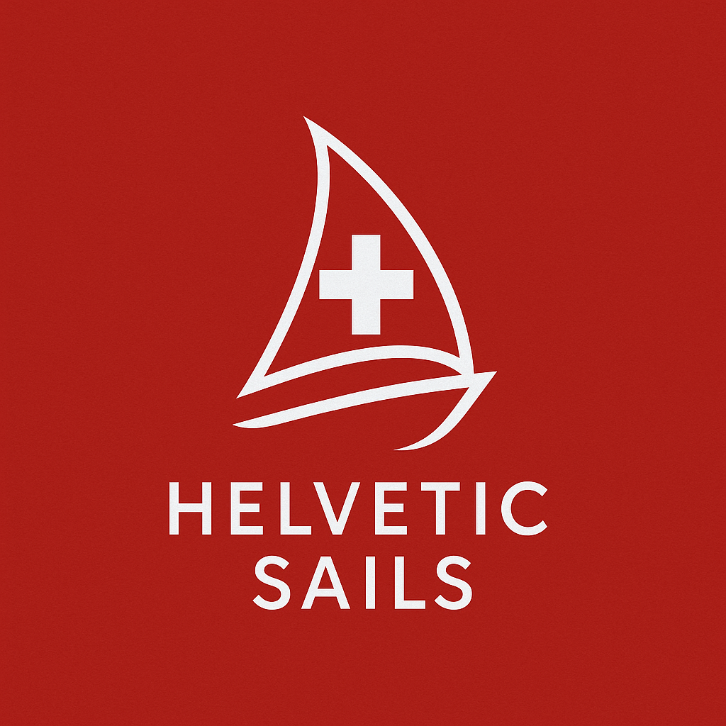 Logo ontwerp Helvetic Sails — Scheepvaart · Zeilen door StudioFab Friesland