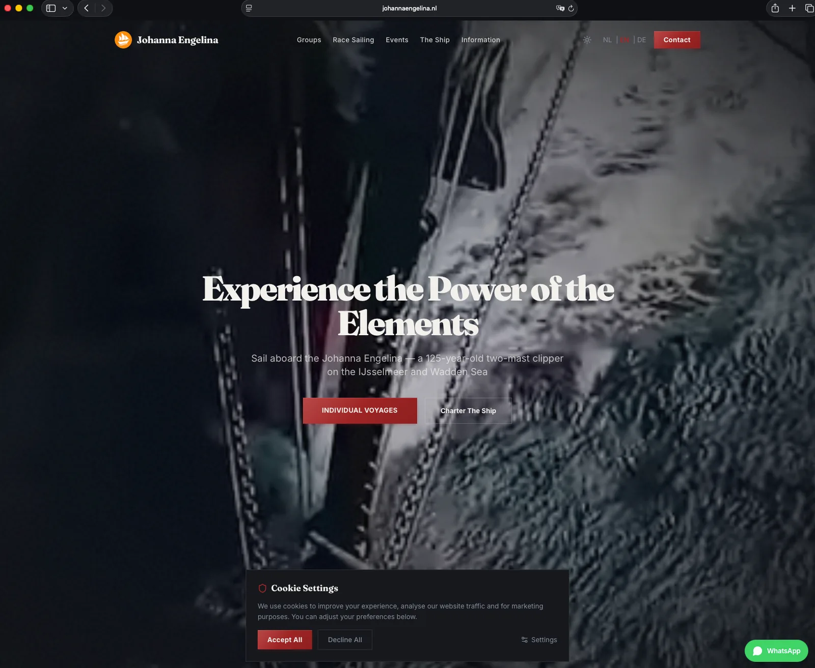 Johanna Engelina — website laten maken door StudioFab webdesigner Friesland
