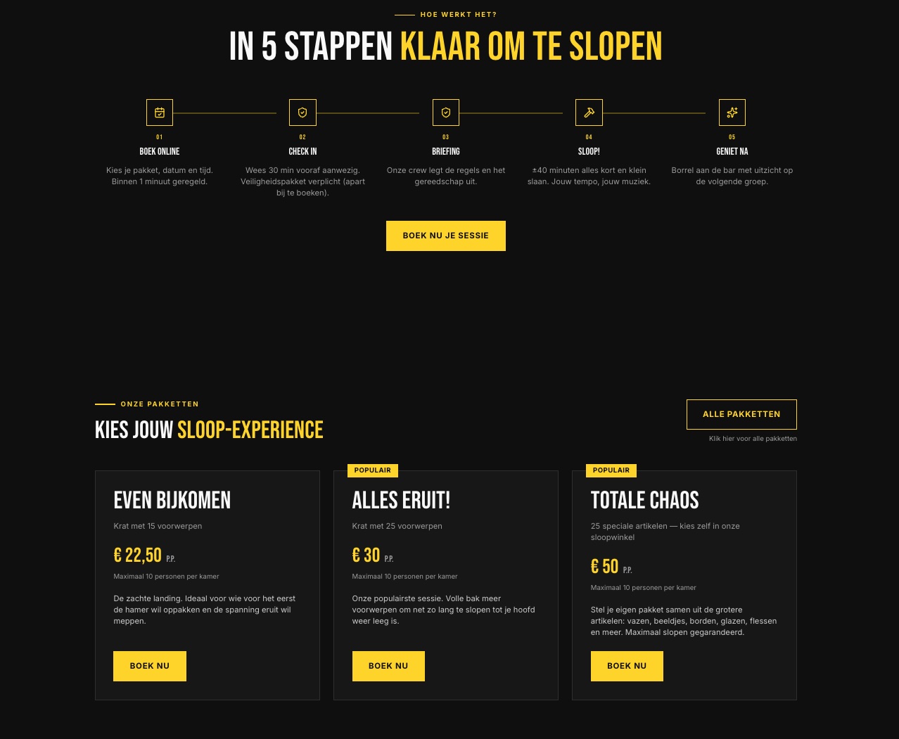 Nieuwe professionele Sloopkamer website gebouwd door StudioFab